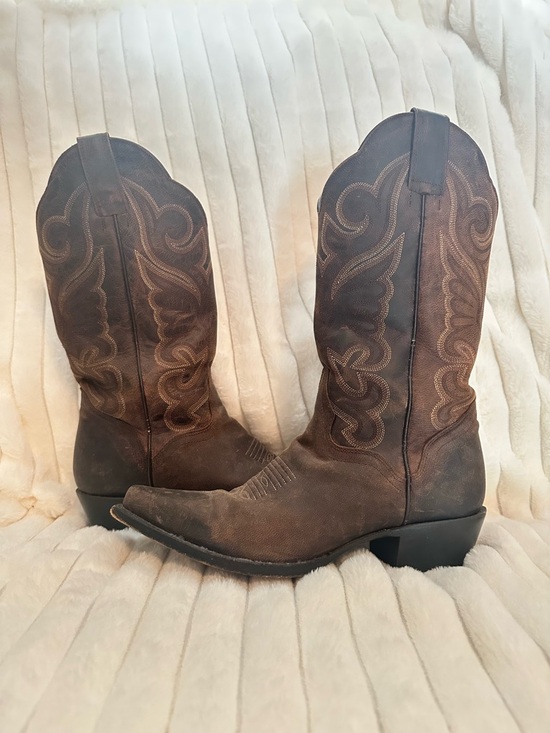 J.B. Dillon Shoes - J.B. Dillon Brown Western Cowboy Boots